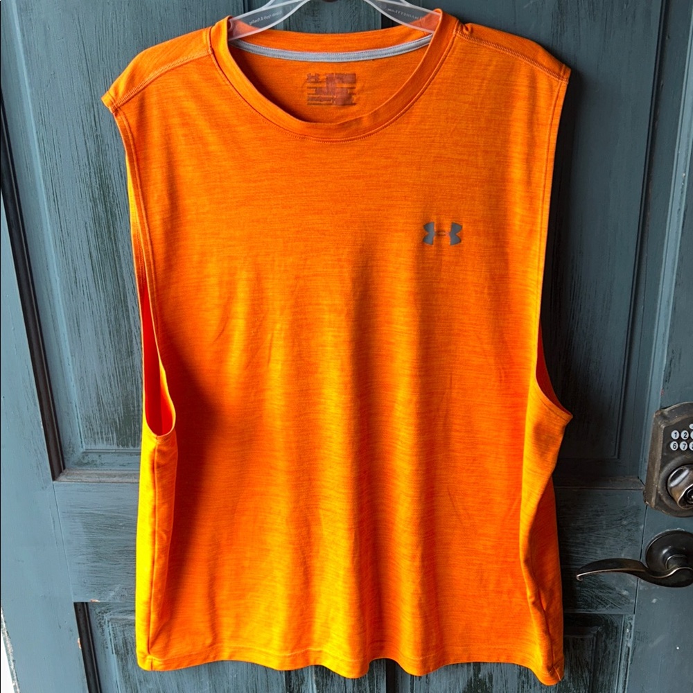Under Armour Men's Bright Orange Tank Top